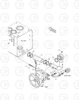 1240 OIL COOLER PIPING(1) TXC420LC-2, Doosan