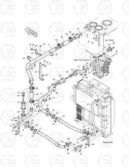 1250 OIL COOLER PIPING(2) TXC420LC-2, Doosan