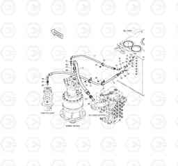 1260 OIL COOLER PIPING(3) TXC420LC-2, Doosan