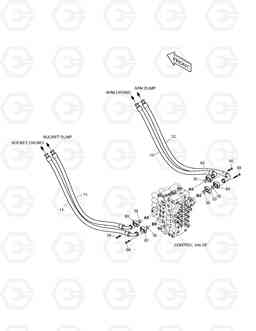 1290 MAIN PIPING(3) - ARM & BUCKET TXC420LC-2, Doosan