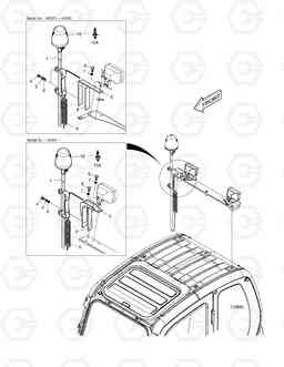 6480 ROTATING BEACON(TELESCOPIC) TXC420LC-2, Doosan