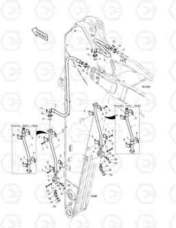 6680 ARM PIPING - ONE & TWO WAY (ARM 3.95m) TXC420LC-2, Doosan