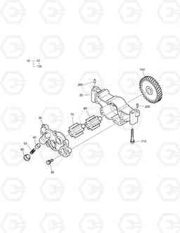 010 OIL PUMP TXL300-2, Doosan