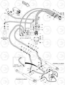 1170 STEERING PIPING TXL300-2, Doosan