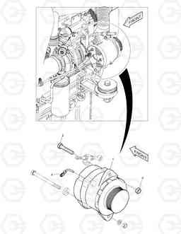 5330 ALTENATOR - 80A TXL300-2, Doosan