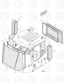 1300 CABIN(5)-GLASS TXL400-2, Doosan