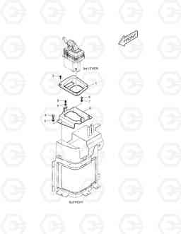 1320 JOYSTICK MOUNTING - 3rd LEVER TXL400-2, Doosan