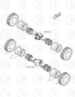 5330 WHEEL ASS'Y TXL400-2, Doosan