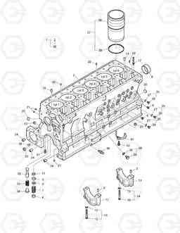 011 CYLINDER BLOCK TXL500-2, Doosan