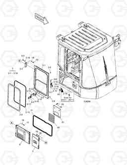 1270 CABIN(4) - DOOR ASS'Y(R.H) TXL500-2, Doosan