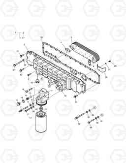 021 OIL FILTER & OIL COOLER DL250, Doosan