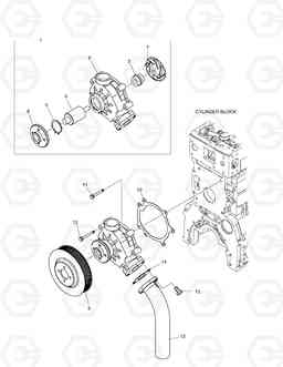 024 WATER PUMP DL250, Doosan