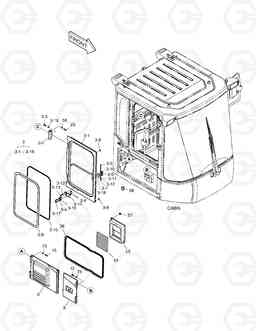 1270 CABIN(4) - DOOR ASS'Y(R.H) DL250, Doosan