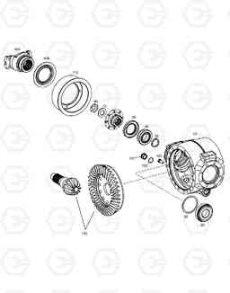 3600 DIFFERENTIAL HOUSING - REAR AXLE DL250, Doosan