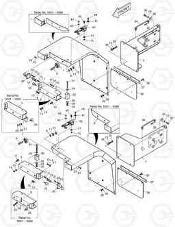 5230 REAR FENDER DL250, Doosan