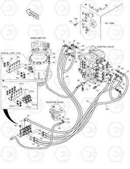 1330 PILOT PIPING(3) DX225NLC, Doosan