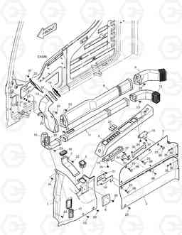 1450 DUCT COVER DX225NLC, Doosan