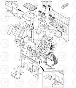 1460 HEATER COVER DX225NLC, Doosan