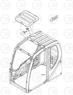 1550 ROOF COVER DX225NLC, Doosan