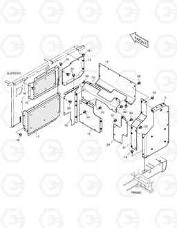 1590 BAFFLE DX225NLC, Doosan