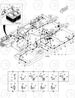 1750 ELECTRIC WIRING DX225NLC, Doosan