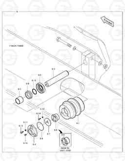 2140 UPPER ROLLER DX225NLC, Doosan