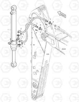 3150 ARM PIPING - ARM 2.4m DX225NLC, Doosan