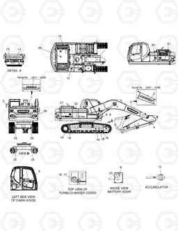 5150 NAME PLATE - EXPORT DX225NLC, Doosan