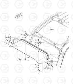 6290 RAIN SHIELD DX225NLC, Doosan