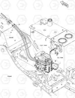 6390 PILOT PIPING - ARM LOCK V/V DX225NLC, Doosan