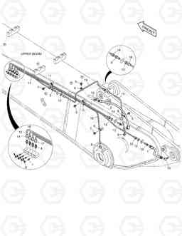 6800 LUBRICATION PIPING - UPPER BOOM DX225NLC, Doosan