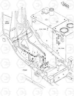 6840 ROTATING PIPING - ARTI.BOOM DX225NLC, Doosan