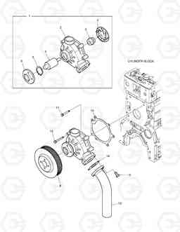 024 WATER PUMP DX180LC, Doosan