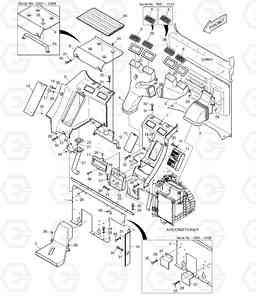 1400 HEATER COVER DX180LC, Doosan