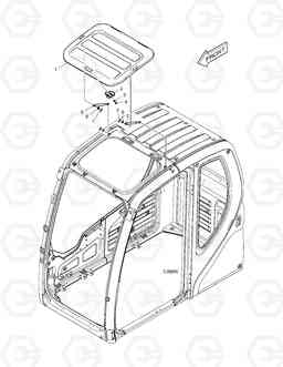 1490 ROOF COVER DX180LC, Doosan