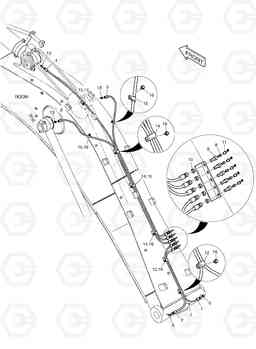 3140 LUBRICATION PIPING DX180LC, Doosan