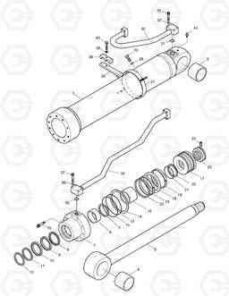 4230 BOOM CYLINDER - R.H DX180LC, Doosan