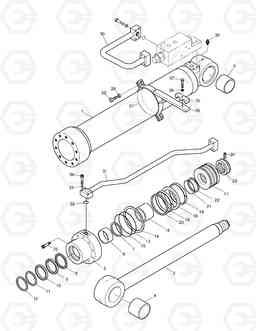 4360 BOOM CYLINDER - L.H. (LOCK VALVE) DX180LC, Doosan