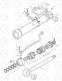 4370 BOOM CYLINDER - R.H. (LOCK VALVE) DX180LC, Doosan