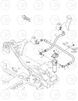 6130 ONE & TWO WAY PIPING - WITH FILTER DX180LC, Doosan