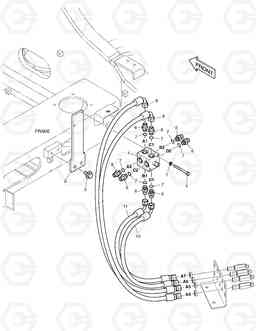6200 PATTERN CHANGE PIPING (1) DX180LC, Doosan
