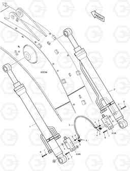 6690 BOOM PIPING - LOCK VALVE DX180LC, Doosan