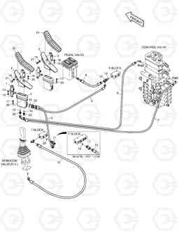 6980 PILOT PIPING - ROTATING(ARTI) DX180LC, Doosan