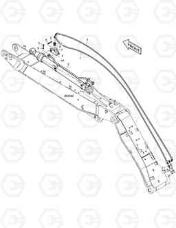 7050 ARTI BOOM PIPING - LOCK VALVE DX180LC, Doosan