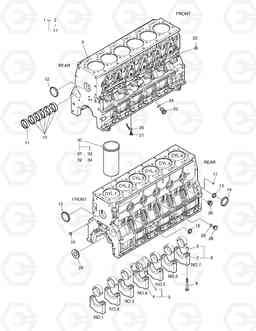 011 CYLINDER BLOCK DX190W, Doosan