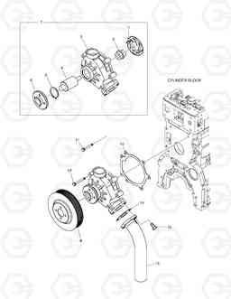 024 WATER PUMP DX190W, Doosan