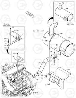 1150 MUFFLER DX190W, Doosan