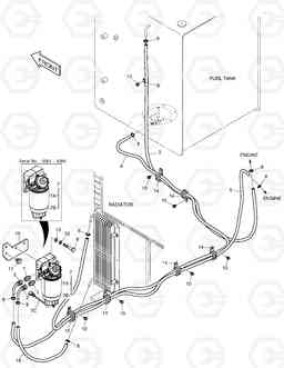 1200 FUEL PIPING DX190W, Doosan