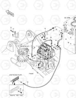 1350 PILOT PIPING(6) DX190W, Doosan