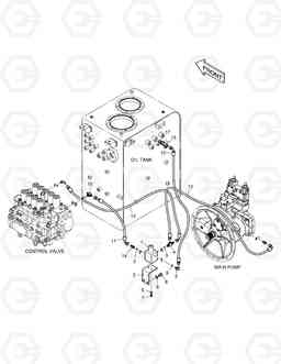 1380 PILOT PIPING(9) - EPPR VALVE DX190W, Doosan